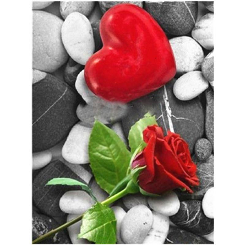 Pictură cu diamant DIY 5D, peisaj cu flori frumoase, broderie cu diamante, kit cu punct de cruce, mozaic cu strasuri, decor pentru acasă