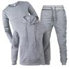 Men's Autumn/Winter Fleece Hoodie & Sweatpants 3-Piece Set - Casual Sportswear Suit