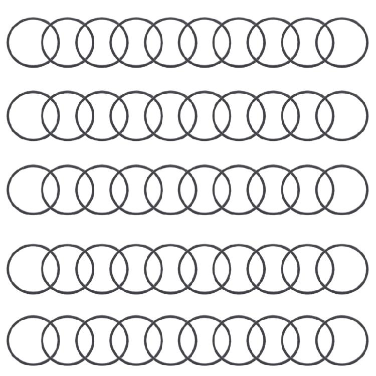 Mașină de Casetă Curea Cauciuc Lată 25/27/28/30mm Diametru pentru Acționare Recorder Casetă 50 BUC