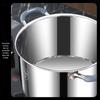 HANDUNYOU 28CM 316 Stainless Steel Soup Pot with Steamer