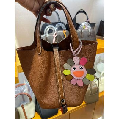 Νέο κρεμαστό κόσμημα υψηλής ποιότητας από γνήσιο δέρμα ηλίανθου Χαριτωμένο κούκλα τσάντα κρεμαστά αξεσουάρ Εξατομικευμένη τάση υψηλής τάσης