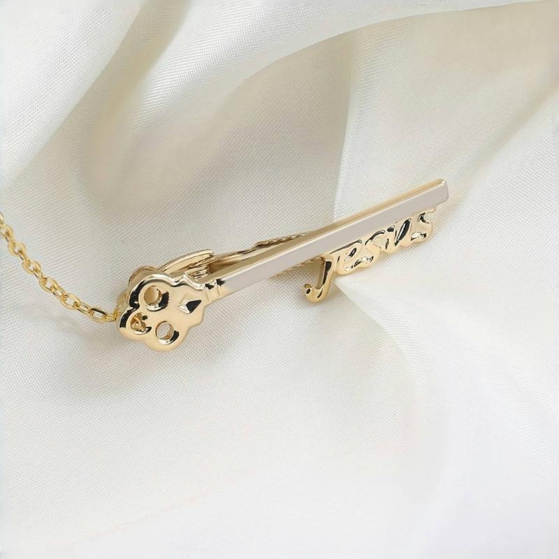 Instrument Musical Note Clasp Clip Copper Necktie Bar Clasp Metal Tie Clips Saxophone Fashion Jewelry Men Necktie Buckle OneSize