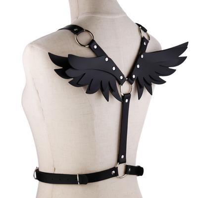 Sexy Wings Leather Body Harness Woman Men Fashion Goth Punk Strap Festival Girls Lingerie Cosplay Jewelry