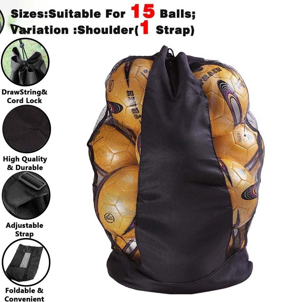 Durable Footballs Storage Bag Lightweight Basketballs Mesh Bag  Competition
