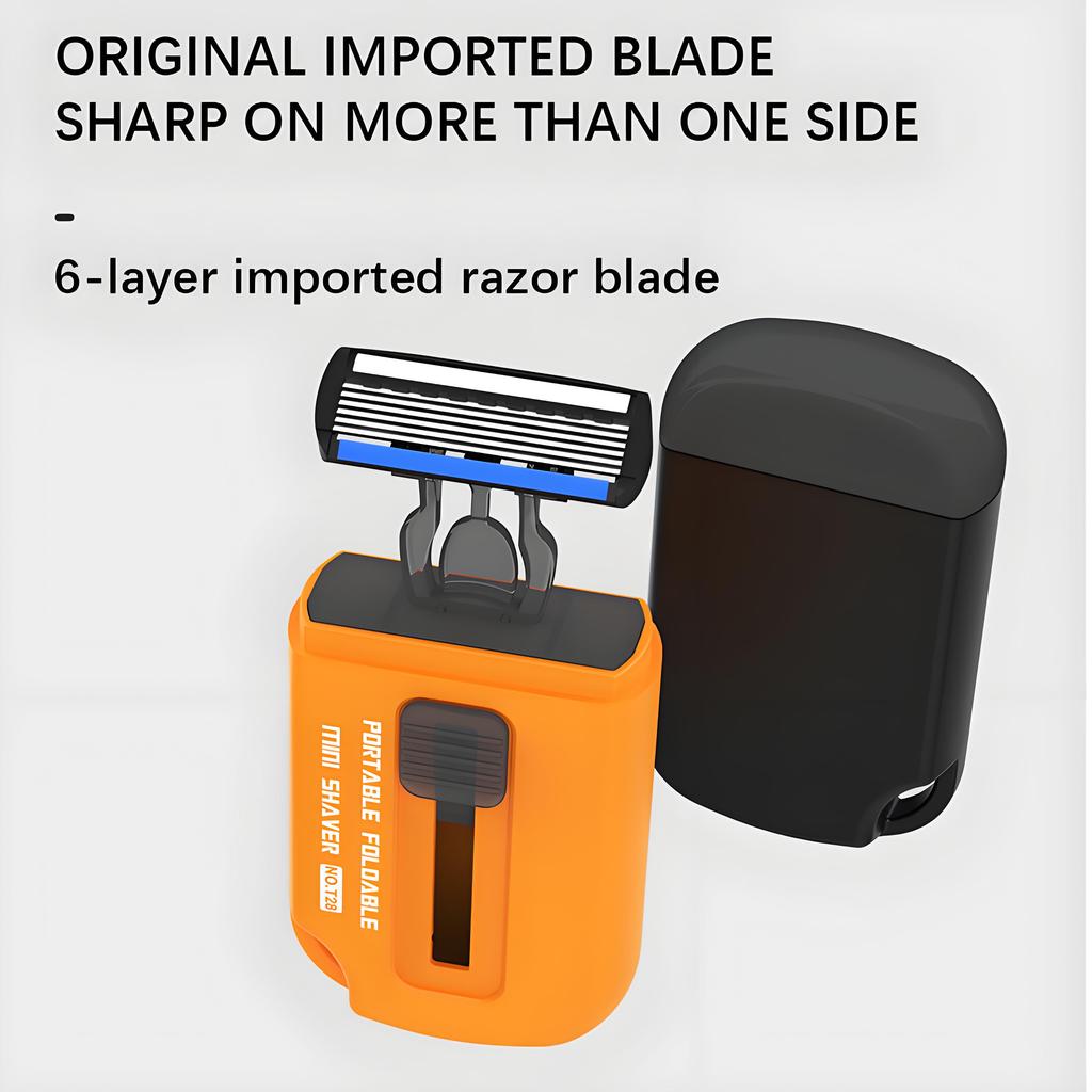 6-Layer Razor Head Manual Shaver Stainless Steel Classic Double Edge Blade Razor Shaving Replaceable Razor Head Razor Tools