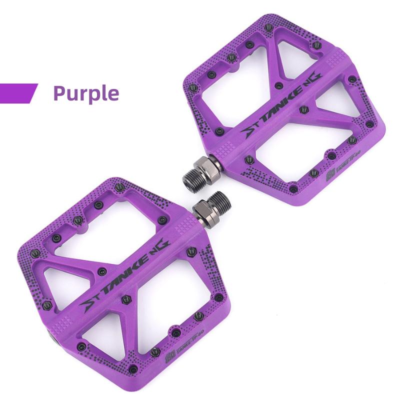 Ultralight Nylon MTB Bicycle Pedals Widen Non-slip DU+1 Bearing Flat Platform Pedals Mountain Road BMX Bike Cycling Accessories