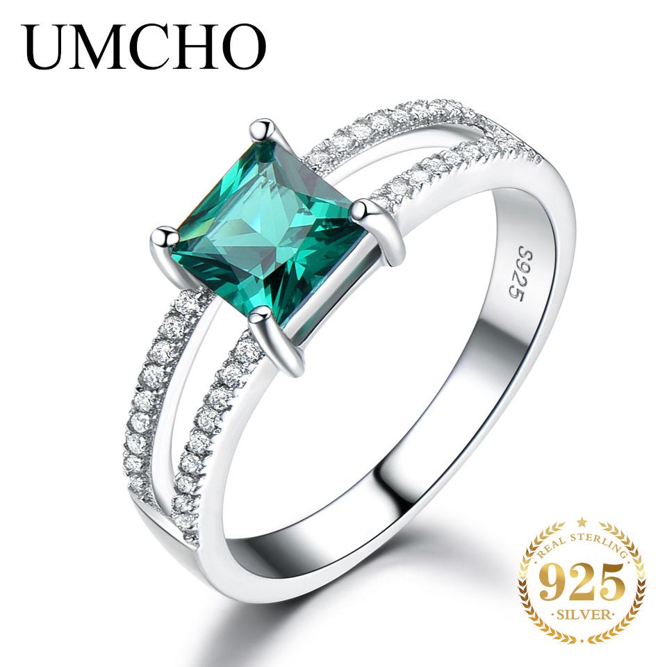 

Женское кольцо UMCHO с кубическим цирконием 5 изумрудный