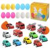 Dinosaur Egg Toy Set - Easter Building Blocks for Kids, Fun Animal Car Gift