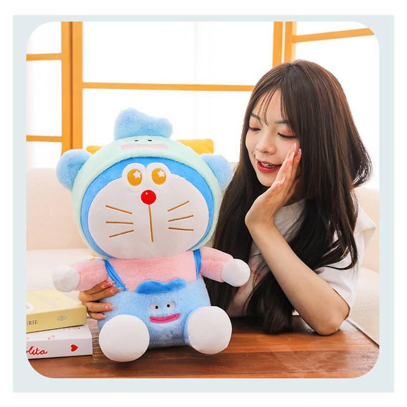 Doraemon Rabbit Plush Toy Cartoon Stuffed Doll Room Sofa Decoration Kids Gift