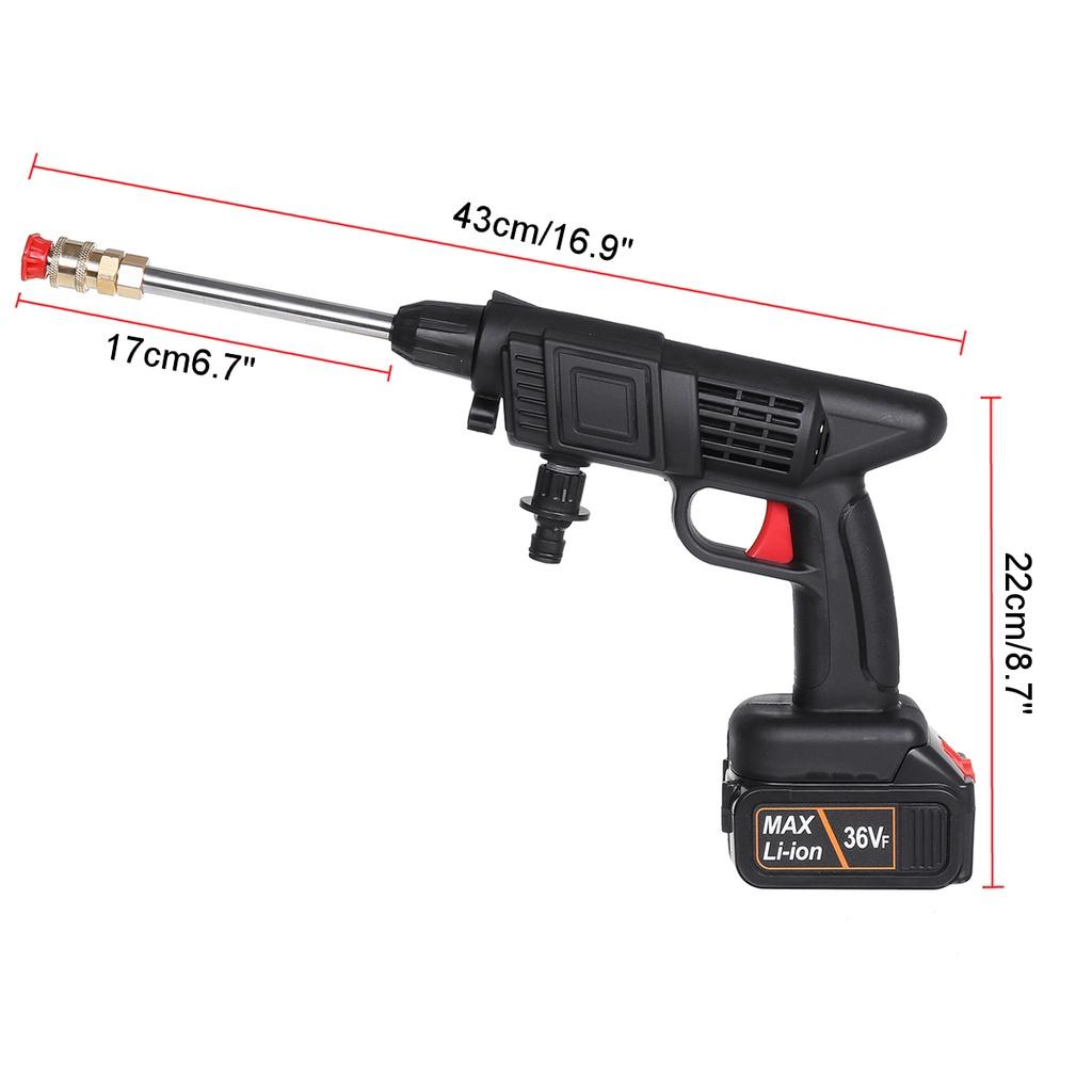 20000mAh Cordless High Pressure Washer Electric Car Wash Protable Parkside Water Guns For 1/2PCS Lithium Battery 500W 36V