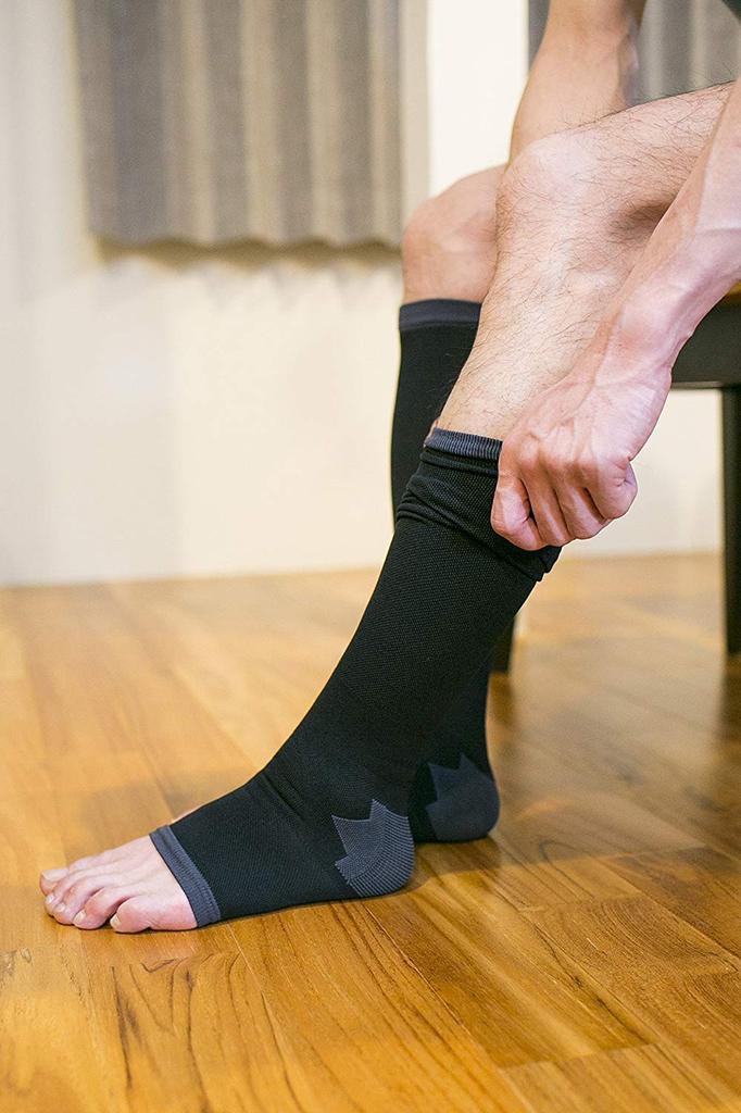 Compression Socks for Open Below the Size L [Tightening] Winter, Men's Legs, Toe, Knee,