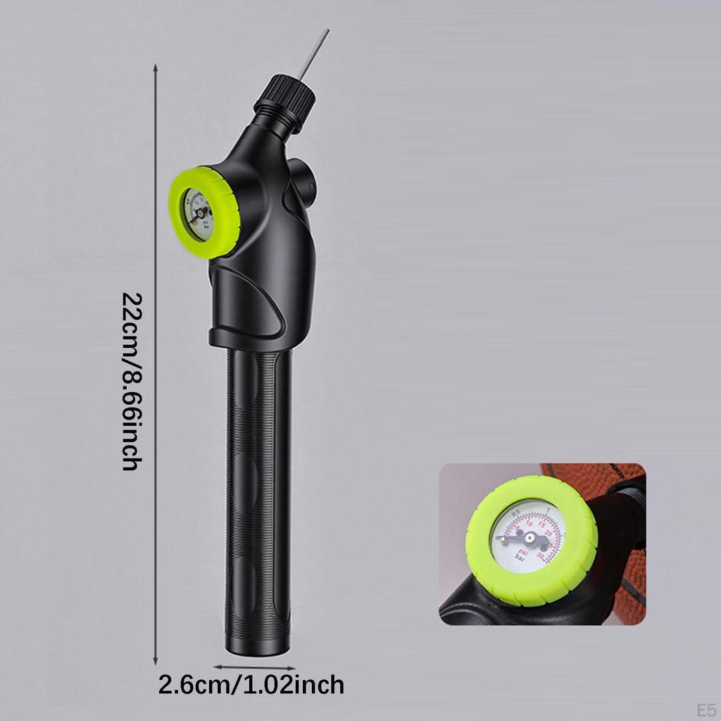 Balls Pump Air Multiporpose Inflator with Pressure Gauge Inflating System for Volleyball