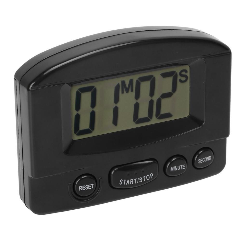 Küchentimer Lauter Ton Zeit Abgelaufen und Countdown Magnetisches Design Multifunktionaler Digitaluhr-Timer Schwarz