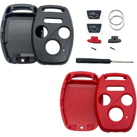 Replacement Key Fob Shell Keyless Entry Remote Car Key Fob Cover Case Fits for Honda 2003-2012 Accord / 2006-2013 Civic EX / 2009-2015 Pilot