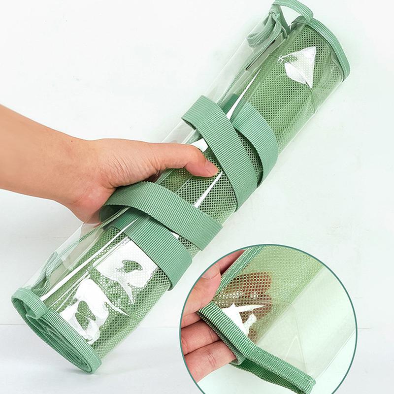 Large Capacity File Documents Organizer Portable School Stationery Pouch Bag Transparent Waterproof Storage Bag Office File Bag