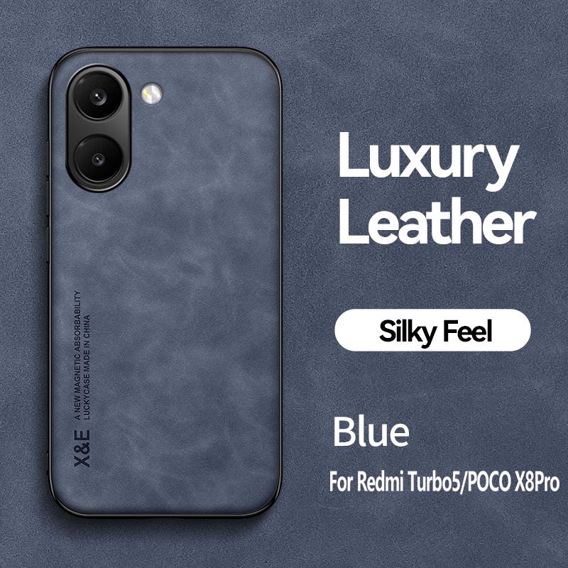 Magnetic Leather Case For Xiaomi Poco X8 Pro Max PocoX8ProMax 5G Shockproof Silicone Soft Case Cover