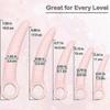 Qoqiu 5-Pack Silicone Pelvic Floor Dilator - Muscle Training Wand for Women's Health & Postpartum Recovery