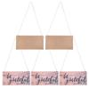 5 Set Wooden Letter Plaque Door Wall Decor Front Porch Shop Holiday Decoration Hanging Pendant
