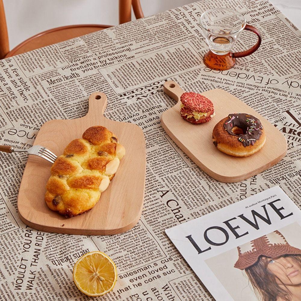 Exquisite Wooden Chopping Blocks Natural Pizza Tray Fruit Tray Cutting Board  Living Room
