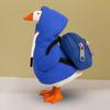 Mini Goose Hoodie with Backpack 7 Inch Desk Goose Outfit Mini Porch Goose Costume Magnetic Goose Statue Key Holder Clothes