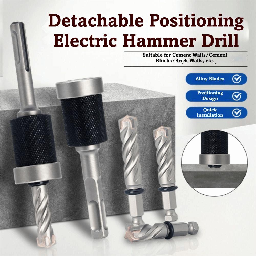 Sharp Split-Design Drill Bit Fast Concrete Drill Bit Detachable Depth Stop  Masonry Drilling