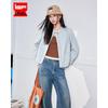 IEFIEF 2026 New Autumn Shiny Faux Leather Jacket