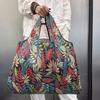 Tote Bag Large Capacity Tote Bag Satchel Lightweight Shopping Bag Printed Pattern Outdoor Foldableable Satchel Camping Style Travel Bag