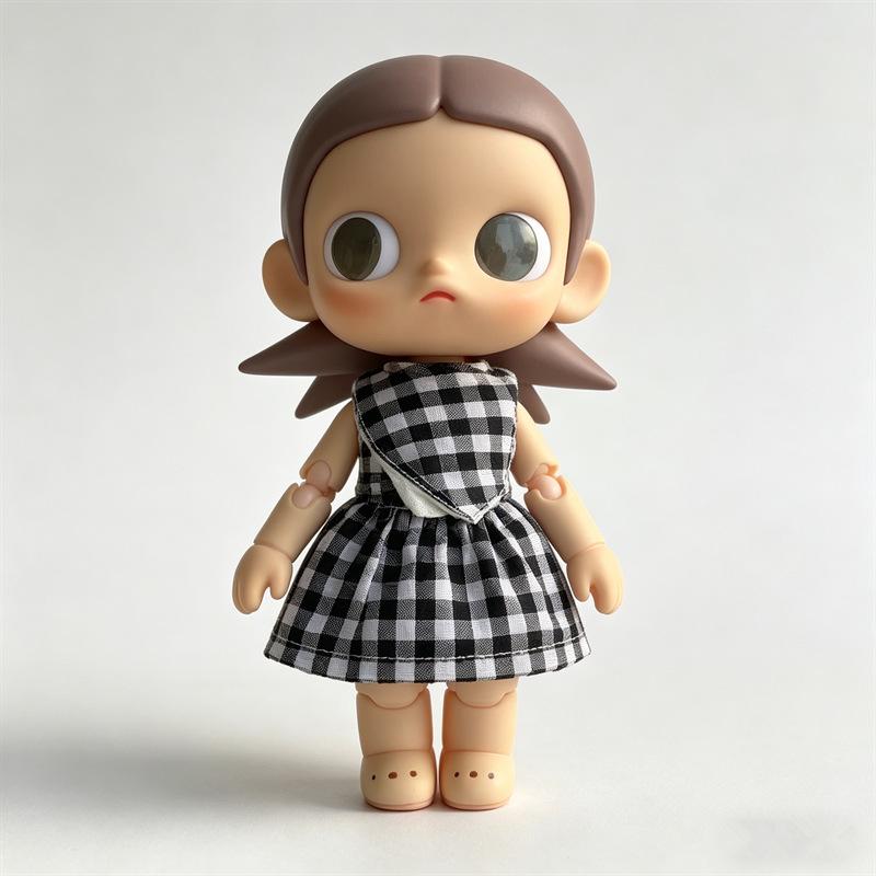Plush Doll Outfit Set: Versatile Bib, Skirt & Clothes for Various Toys