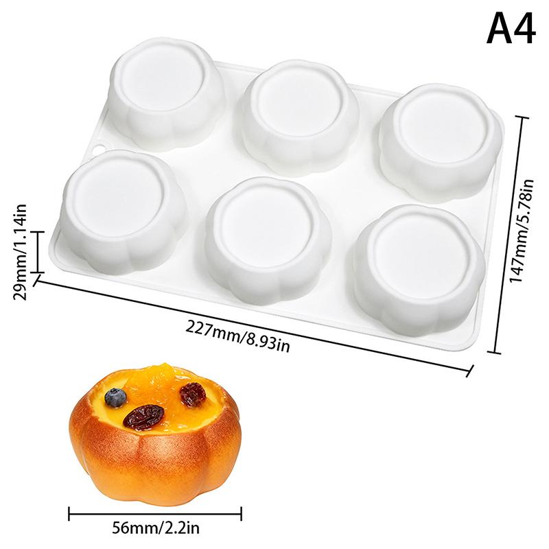 6-Hålighets Blomformade Silikonkakformar Franska Moussekakformar Hem Bakverktyg Kökstyling Och Baktillbehör