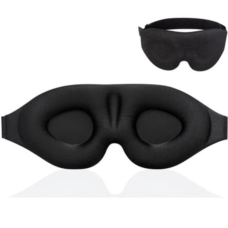 Unisex 3D Sleeping Eye Mask Soft Tiredness Relief Natural Sleep Blindfold Eye Cover Skin Care Tool for Comfortable Rest