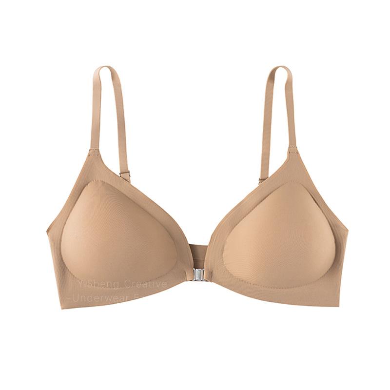 Sutien Femei Mărime Plus Fără Fir Închidere Frontală Push-Up Fără Cusături