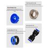 Pneumatic Air Hose Quick Connector PU-4/5/6/8/10/12 Reducing PG16-14 Quick-Insert Coupling