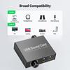 H.May 2.0 USB Sound Card, 3.5mm Port, USB Driver Free Audible Sound, Compatible with PS5, Computers, Pads, Smartphones, Etc. External Constant Top
