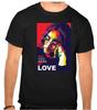 John Lennon Rockmusik Logo Schwarzes T-Shirt 1398