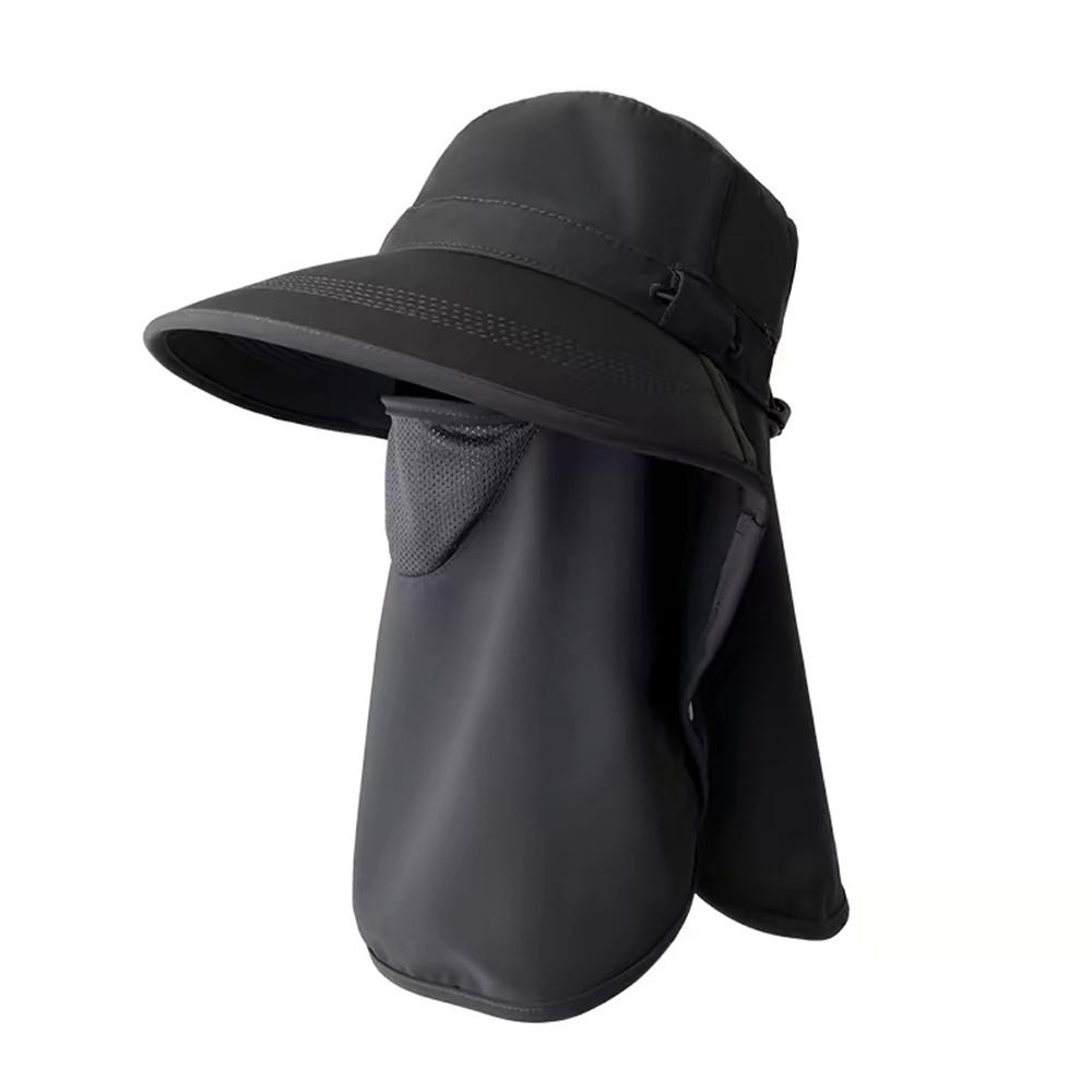 Women's Sun Hat Large Brim Face Cover Sunscreen Caps For Men Outdoor UV Protection Hunting Fishing Cap Neck Flap Fisherman Hat