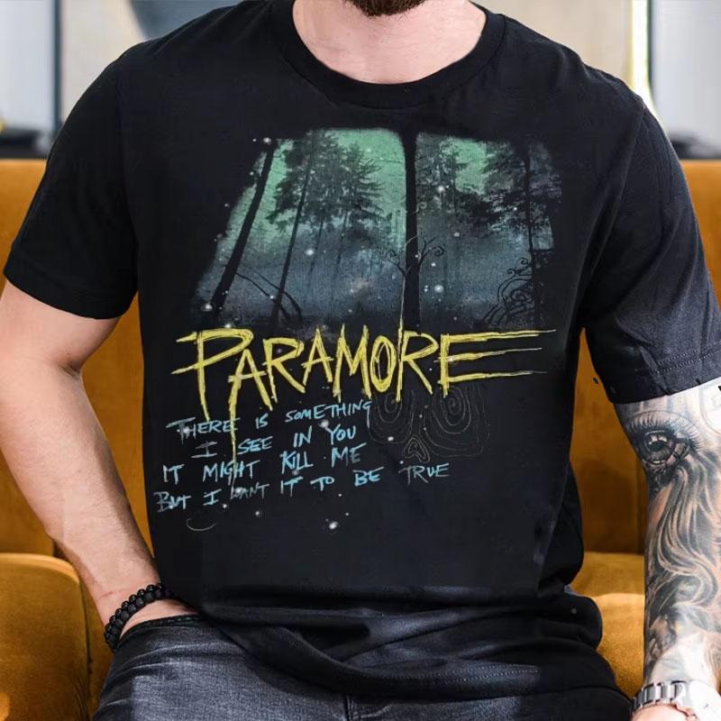 

2025 Rare Paramore Decoding Lyrics Tshirt Mens Hot Topics in Summer Dusk Super Tshirt Casual Cotton Short Sleeve 4XL