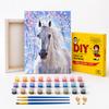 Paint by Numbers with Frame Pictures for Painting - White Horse 40x50