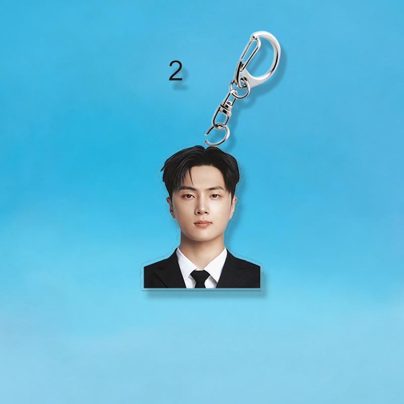 ENHYPEN Acrylic Keychain Cute Member Portrait ID Photo Pendant Bag Charm Kpop Fan Merchandise Collection Key Ring Backpack Accessory Gift