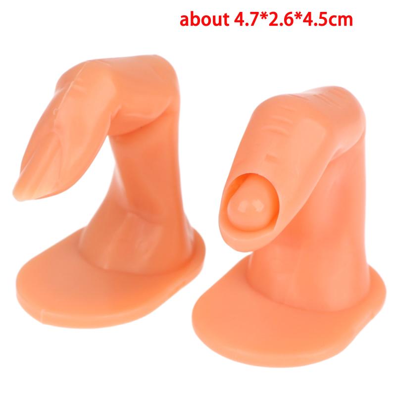 1/5/10Pcs Fake Practice Finger Mannequin With Or Without Nail Reusable Nail Art Training Tool For Nail Salon Beginner Learning