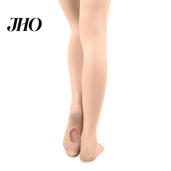 Dance Stocking Ballet Tights Professional High Elasticity Convertible Solid Color Seamless Stockings with Hole for Studio Polyester