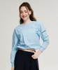 Leijibi Air Pastel String Loose Fit Women'S Long Sleeve Rash Guard Sky Blue