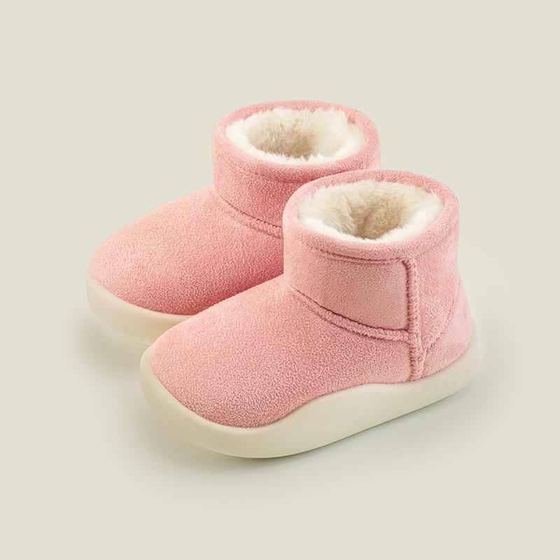 Children's Warm Snow Boots Baby  Plus Velvet Heel Cotton Shoes