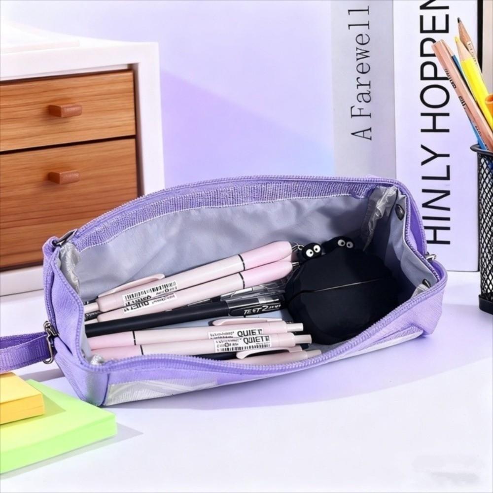 Transparent Pencil Bag Large Capacity Storage Bag Multifunctional Zipper Pen Bag Students