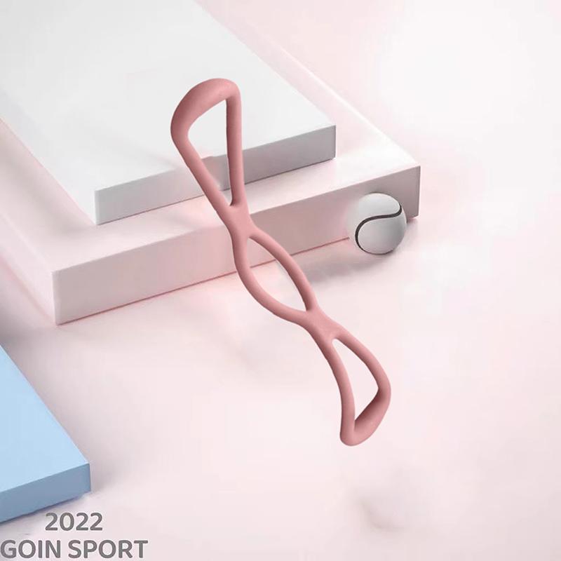 8-Wort-Spanner Offene Schulter Schönheitsrücken-Artefakt Spannseil Elastisches Band Heimfitness Damen Yoga-Ausrüstung Acht Seile