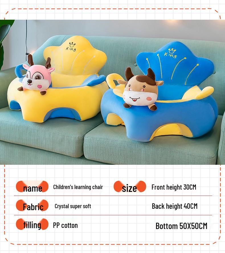 Adorable Animal-Shaped Infant Training Chair & Plush Sofa
