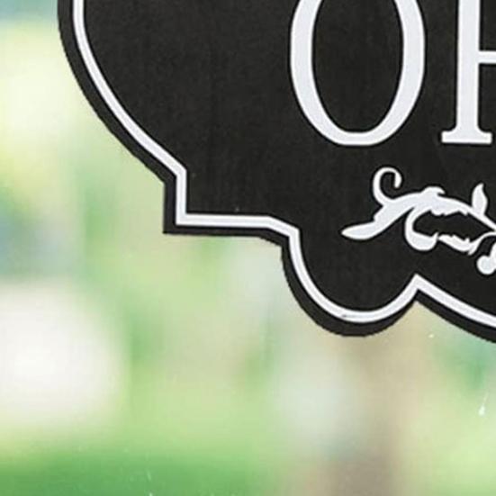 Rustic Business Sign Wooden Open And Closed Sign Double Sided Vintage Open Sign with Rope for Coffee Shop Restaurant Bar Door Window