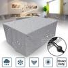 Husă Universală Pătrată pentru Jacuzzi SPA cu Apă Fierbinte, Material Oxford Acoperit cu PU, Husă Protectoare pentru Orice Vreme, Negru Argintiu, Scut de Praf pentru Jacuzzi Exterior