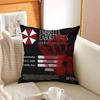 EVILS RRESIDENT GAME Pillow Covers Cartoon Sofa Decorative Home Doublesided Printing Short Plush Cute Cushion Cover