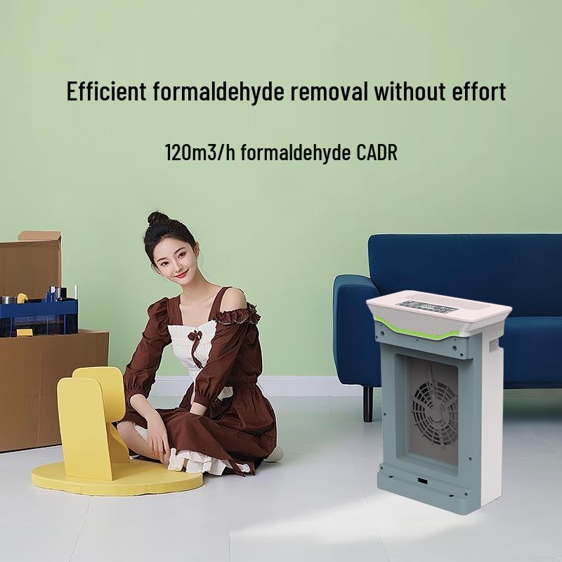 Premium Smart Air Purifier with Formaldehyde Removal, Negative Ion, UVC Sterilization, and Smoke Deodorization