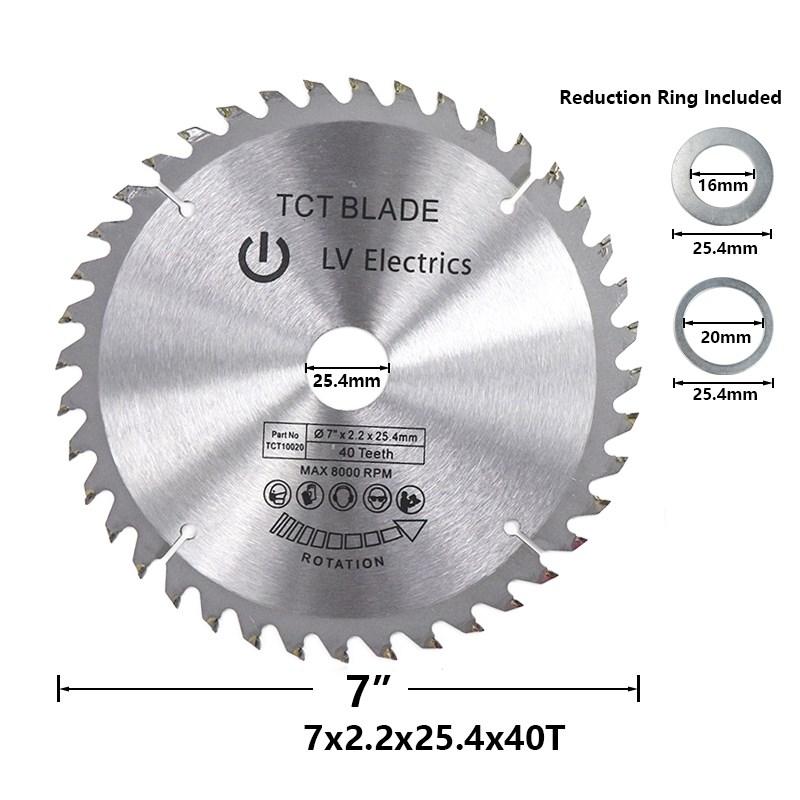 

1 шт. Пильный диск 4 , 6 , 7 , 8 дюймов, пильный диск из карбида вольфрама для резки дерева, диск для деревообработки TCT